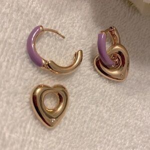 Earrings 2 In 1 New